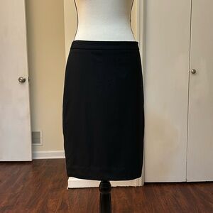 J. Crew Women's Super 120's 100% Wool Blwck Pencil Skirt Size 4